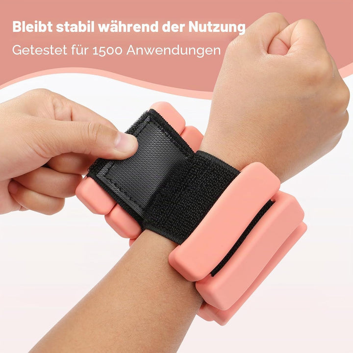 Sportneer tragbare Gewichtsmanschetten – 2er-Set (Jeweils 1 kg) für Damen und Herren, modisches knöc