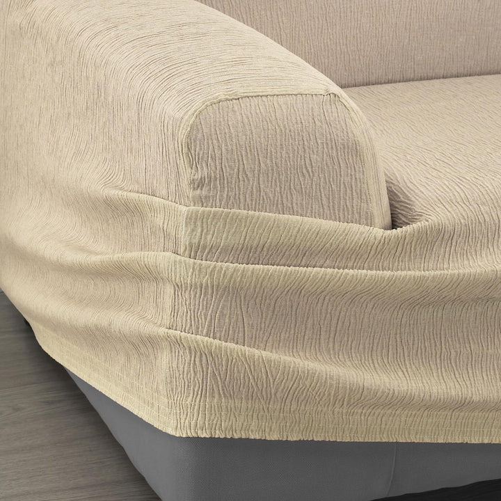 Martina Home Elastischer Sofabezug Modell Emilia 2 Plätze beige, 2 Plätze Beige