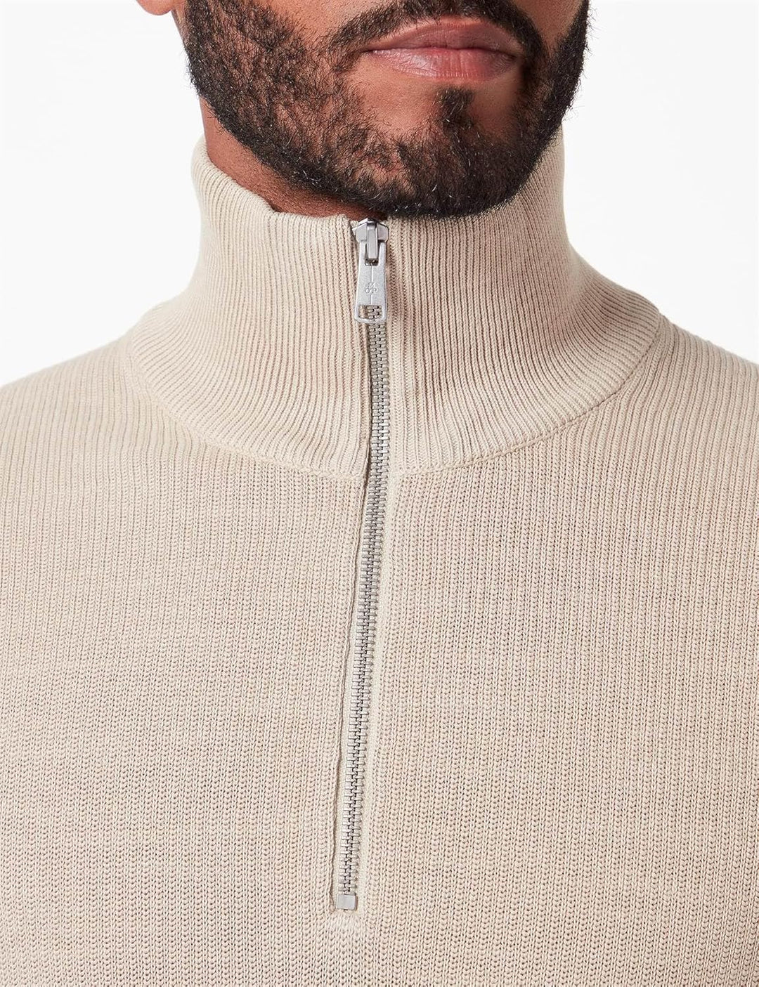 Marc O'Polo Herren Strickpullover aus Bio-Baumwolle mit Reissverschluss L 737, L 737