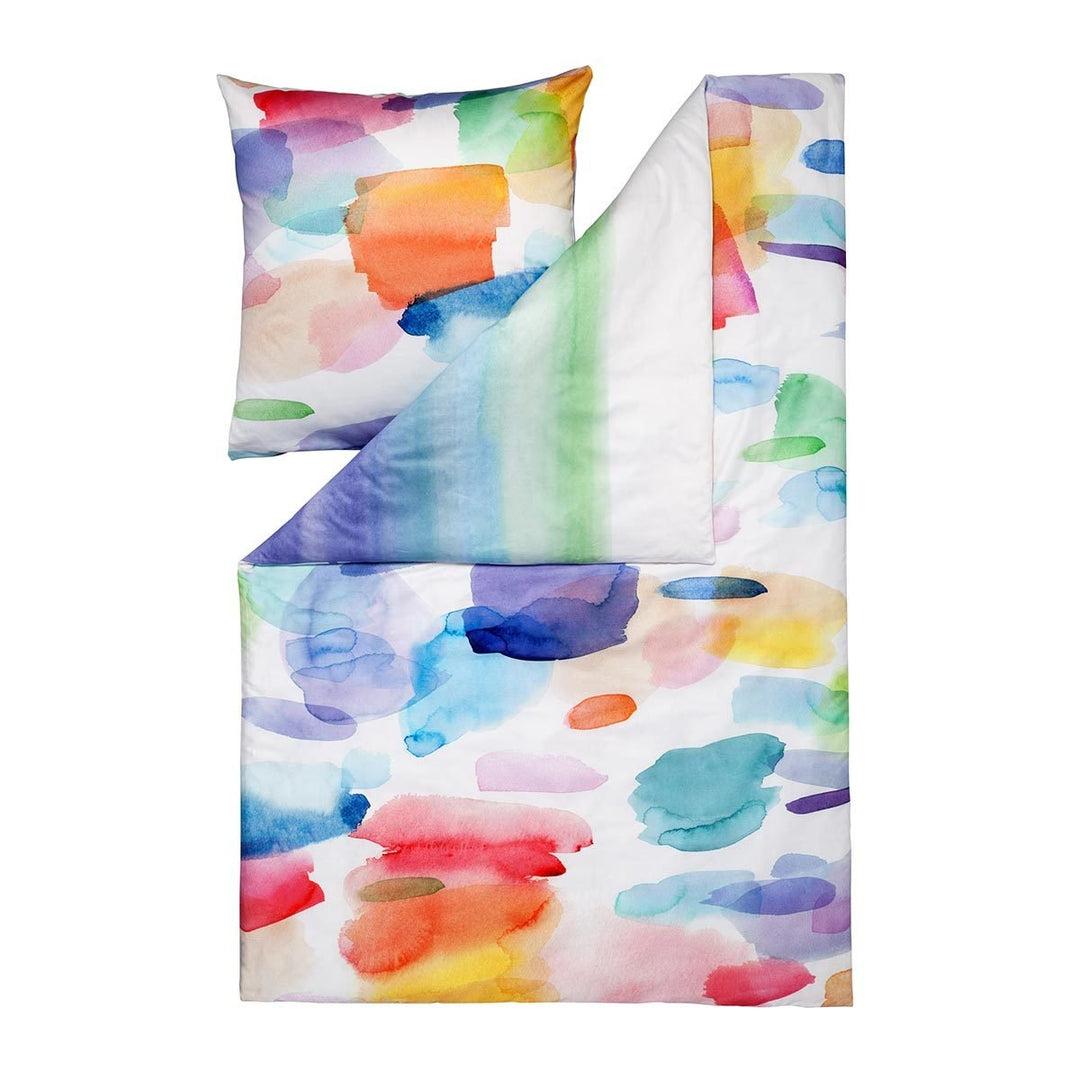 ESTELLA Mako-Satin Wendebettwäsche Splash Multicolor 1 Bettbezug 200 x 220 cm + 2 Kissenbezüge 80 x
