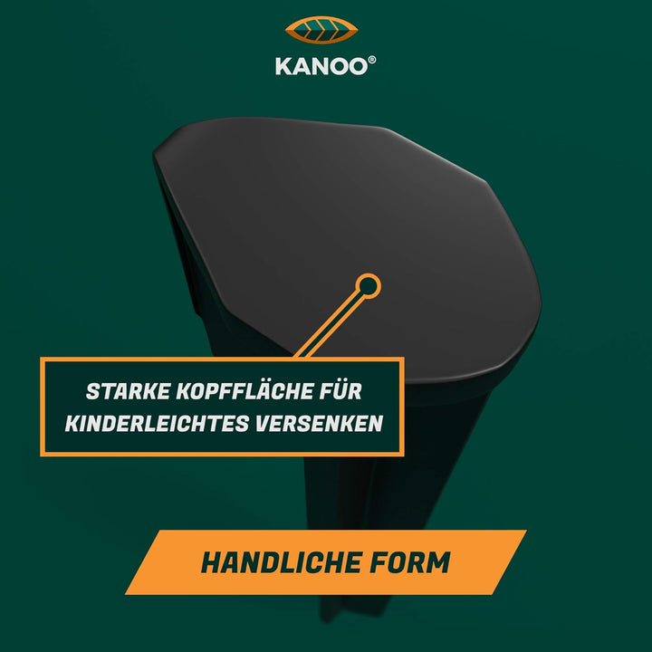 kanoo® Erdnägel für Mähroboter Begrenzungskabel – Erdhaken für sicheres Fixieren von Begrenzungsdrah