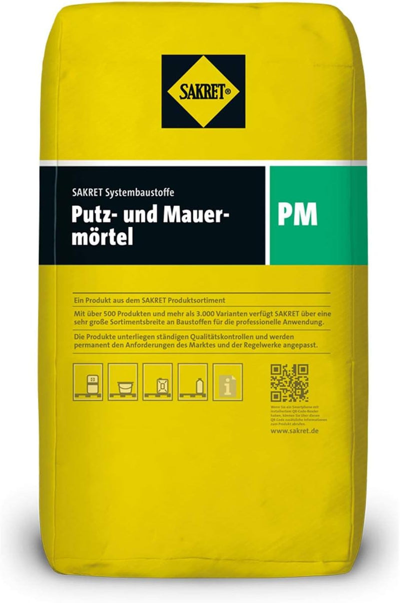 Sakret Putz- und Mauermörtel PM 30 kg/ Sack