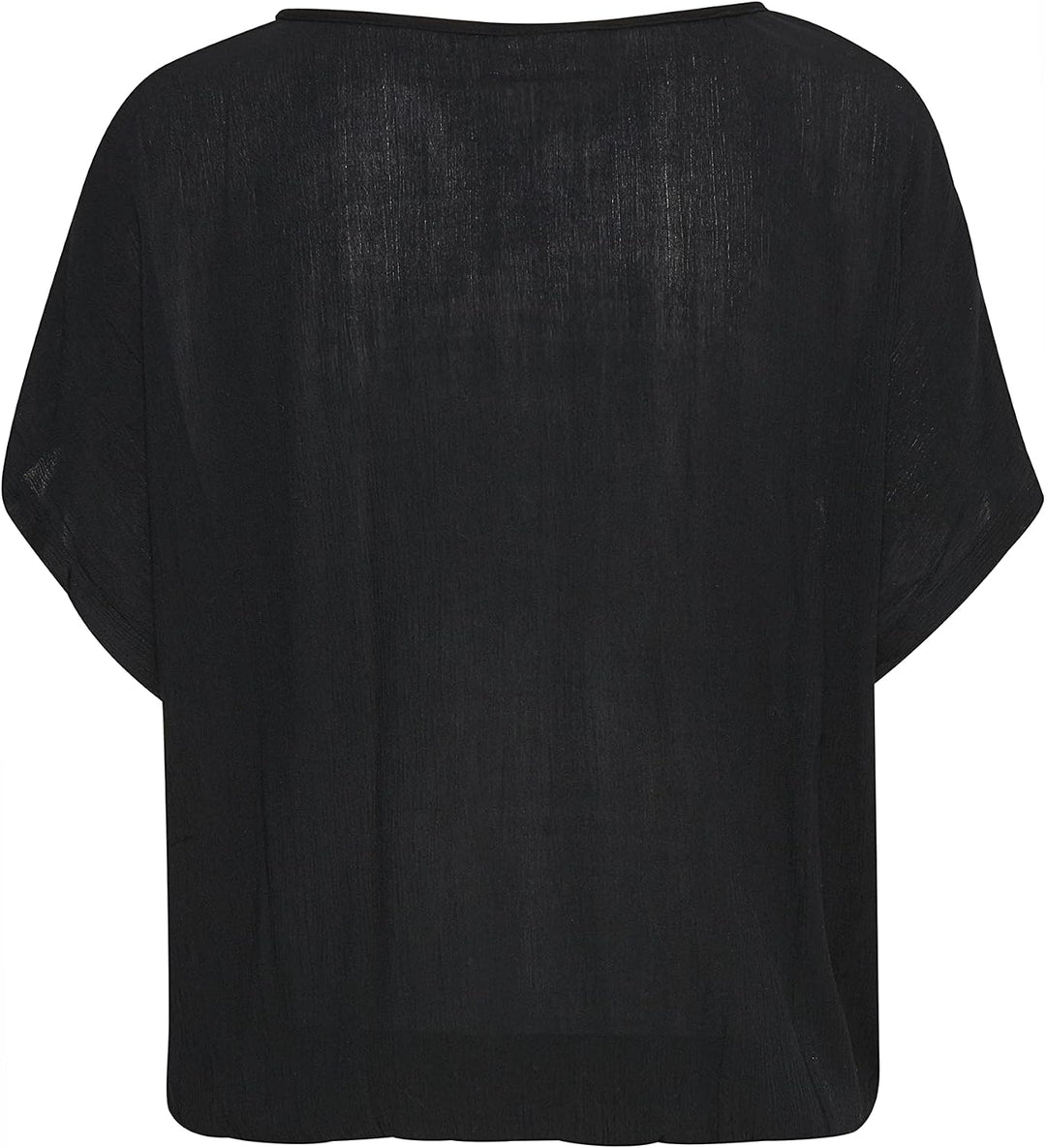 KAFFE Damen Bluse ärmellos KAamber KAamber Stanley Kurzarm 38 Black Deep, 38 Black Deep