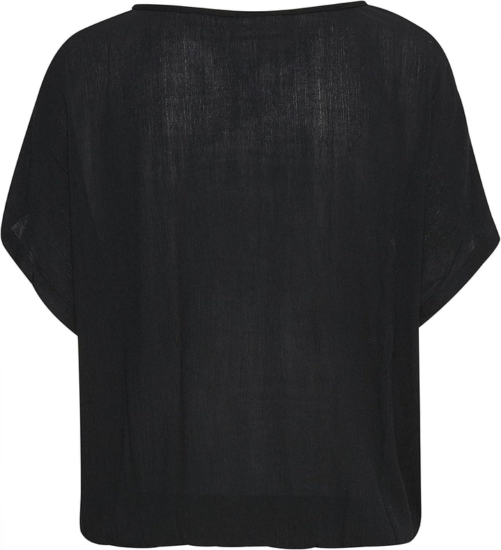 KAFFE Damen Bluse ärmellos KAamber KAamber Stanley Kurzarm 38 Black Deep, 38 Black Deep