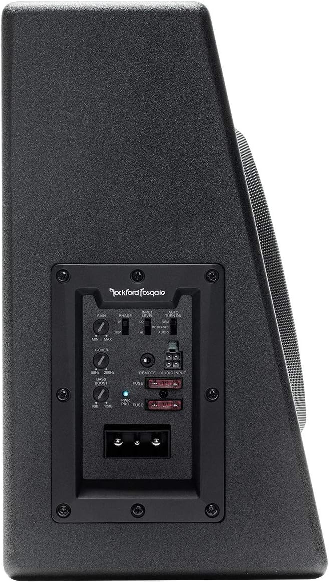 Rockford Fosgate Punch P300-10T - 25 cm Aktiv Subwoofer mit 600 Watt (RMS: 300 Watt) Rot/Ausflug, ei