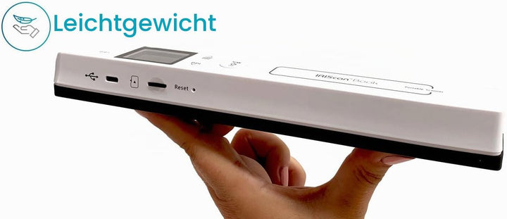 IRIScan Book 7 : handScanner | Dokumentenscanner A4 | Scannen auf Word, PDF, XLS | SD-Karte | Scanne