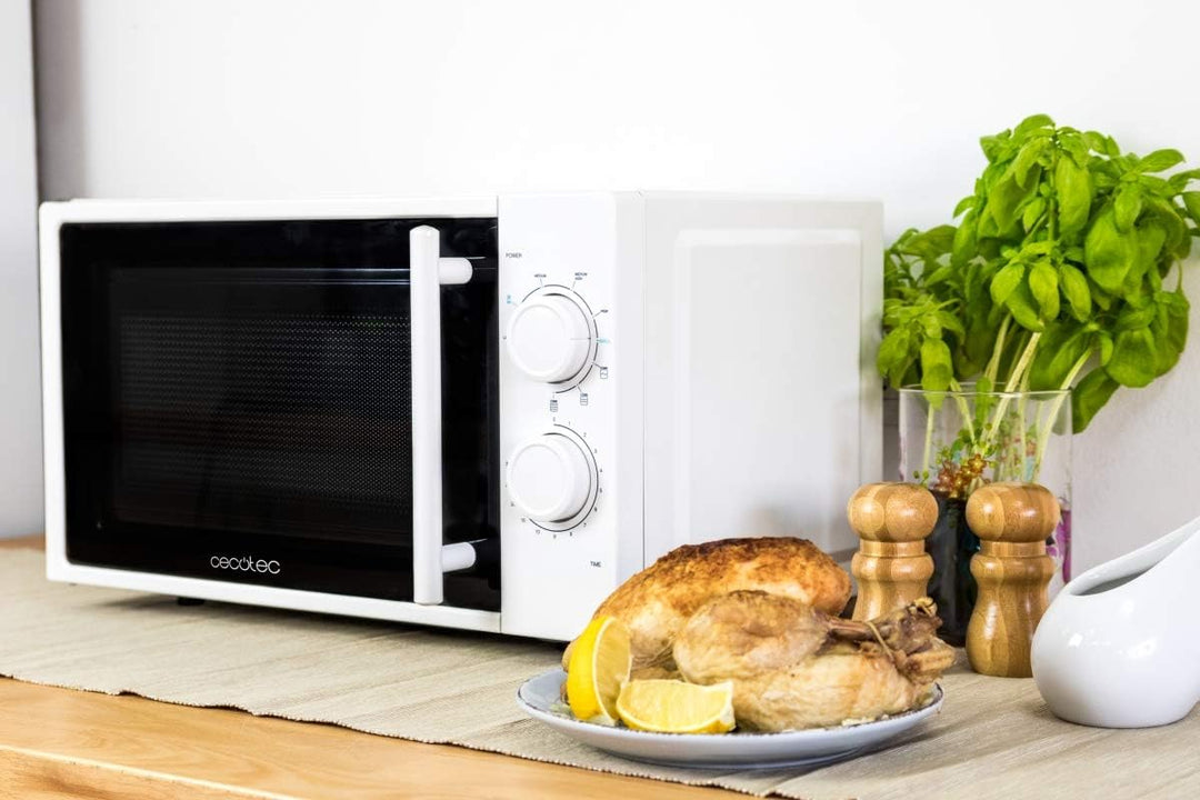 Cecotec Mikrowelle PrClean3110, mit Grill, 20 Liter Kapazität, 700 W, Grill 800 W, 6 Stufen, 30 Minu