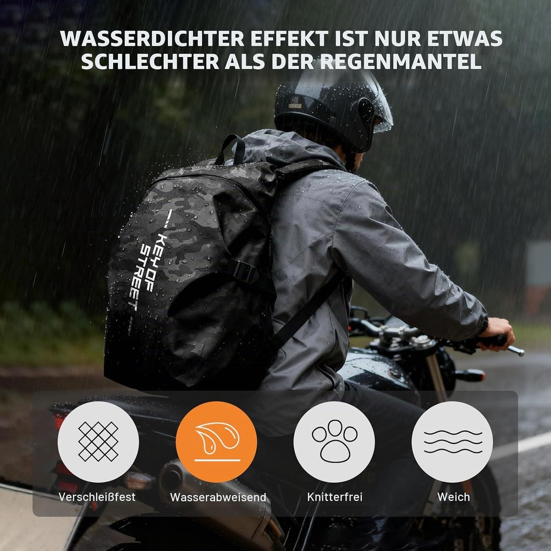 Motorradrucksäcke für Herren, wasserdichter Helmrucksack, Motorradzubehör, Laptoptaschen, Reiserucks