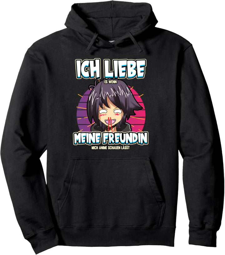 Ich liebe mein Freundin Anime Baka Otaku Manga Valentinstag Pullover Hoodie