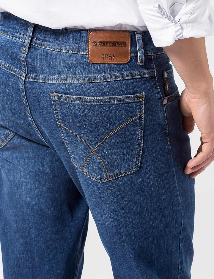 BRAX Herren Cooper Jeans 42W / 36L Regular Blue Used (Nos), 42W / 36L Regular Blue Used (Nos)