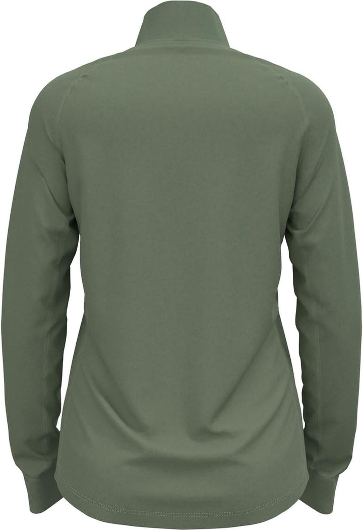 Odlo Damen Berra_542491 Mid Layer mit Reissverschluss (1er Pack) L Matte Green, L Matte Green