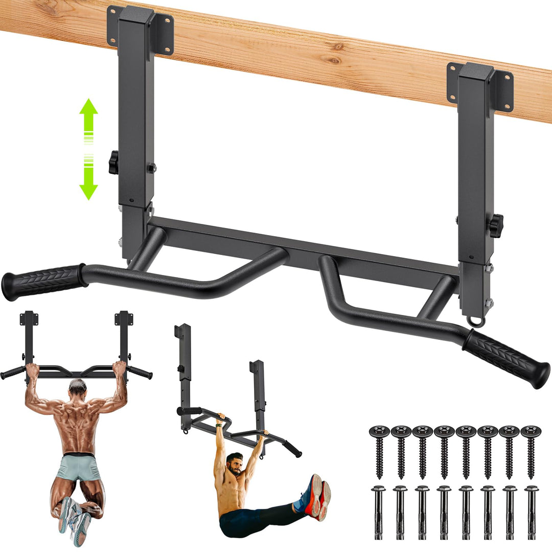 SELEWARE Klimzugststange Wand Klimmzugstange Decke -Pull Up Bar Klimmzugstange zur Deckenmontage, ve