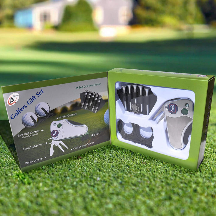 GOLFER 's Best Golf Geschenk Set: Werkzeug Reparatur - Stroke Zähler, Pitchgabel, Klampe Spanner, Cl