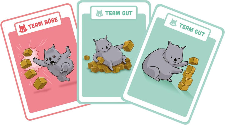 Exploding Kittens | Hand-to-Hand Wombat | Partyspiel | 3-6 Spieler | Ab 7+ Jahren | 15 Minuten | Deu
