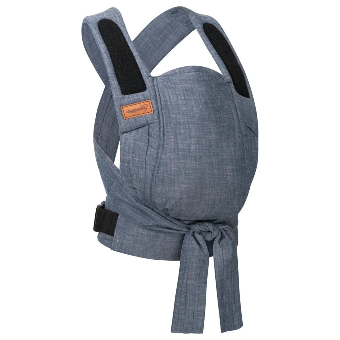 Hoppediz Babytrage Bondolino b.pure - Bauchtrage, Hüfttrage, Rückentrage - ab Geburt (denim)