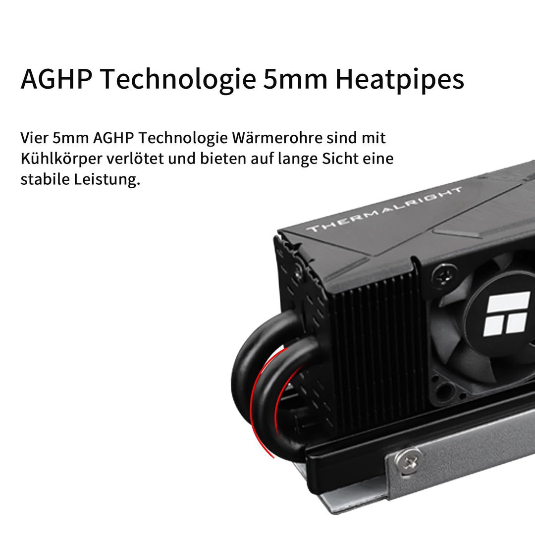 Thermalright HR10 2280 PRO Black SSD-Kühlkörper, doppelseitiger Kühlkörper, mit kleinem und schnelle