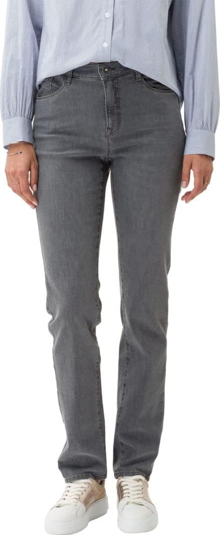 BRAX Damen Style Mary Blue Planet: Nachhaltige Five-Pocket Jeans 27W / 30L Grau (Used Grey 07), 27W
