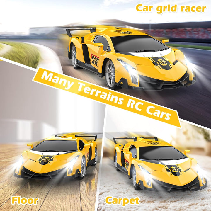 Mieryd Ferngesteuertes Auto, Kinder Spiele ab 3 4 5 6 7 8+ Jahre Draussen Drinnen 1:18 RC Auto mit F