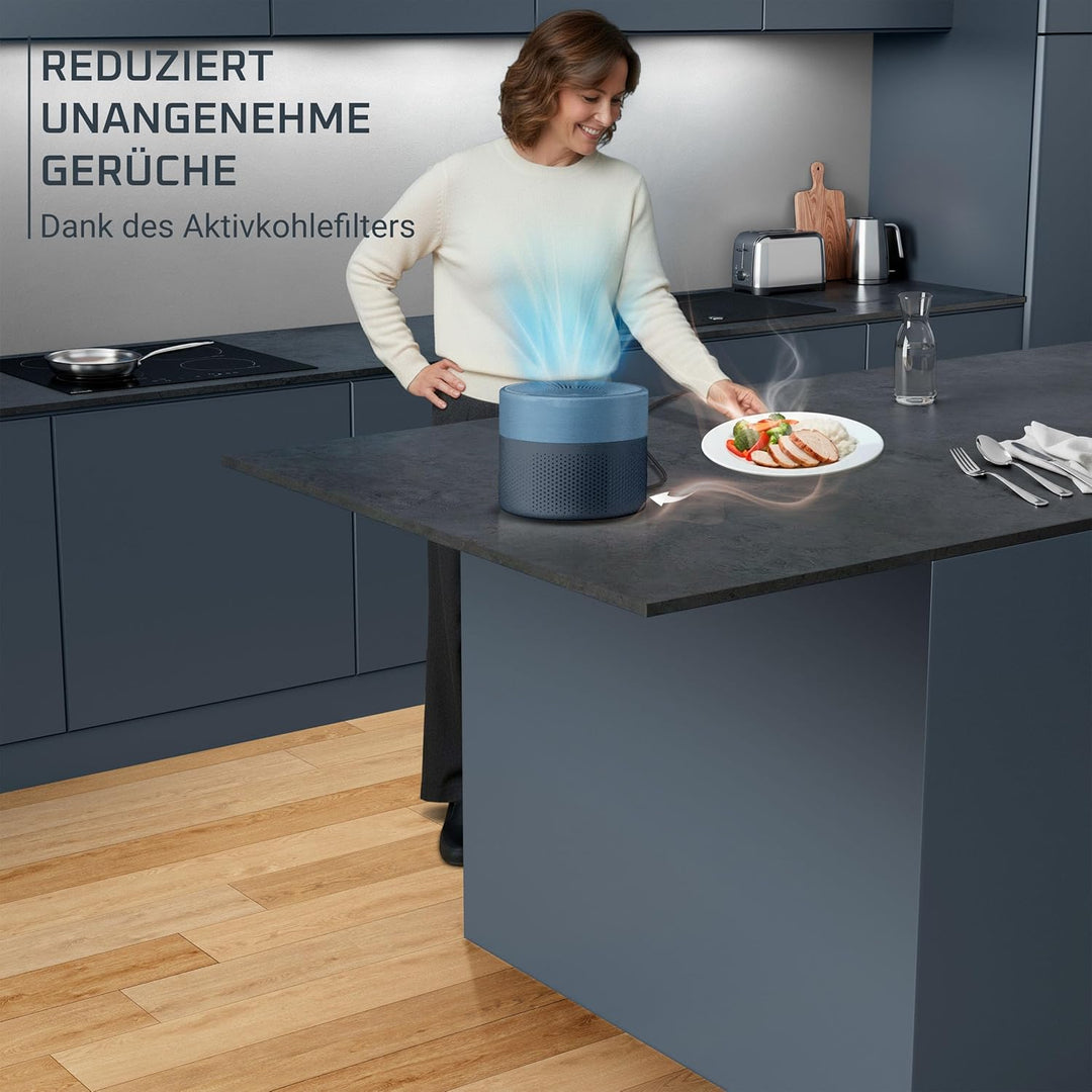 Rowenta Pure Air Mini Luftreiniger, für zu Hause, ultrakompakte Grösse, bis 22 m², extrem leiser Nac
