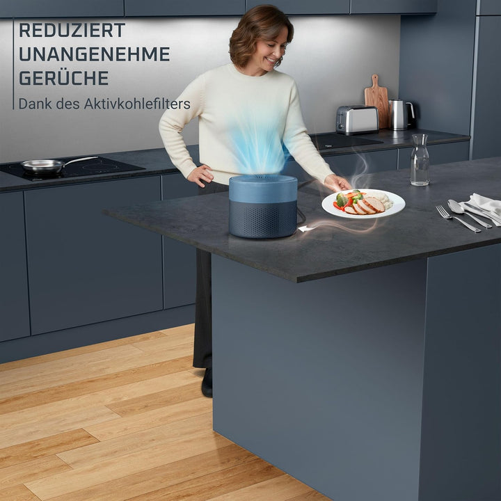 Rowenta Pure Air Mini Luftreiniger, für zu Hause, ultrakompakte Grösse, bis 22 m², extrem leiser Nac