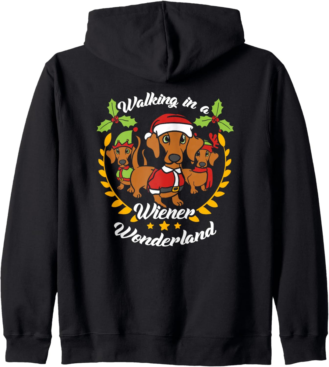 Walking In a Wiener Wonderland Weihnachtsmann, Dackel Kapuzenjacke