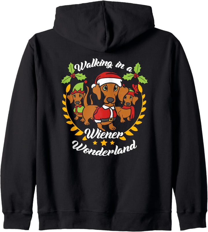 Walking In a Wiener Wonderland Weihnachtsmann, Dackel Kapuzenjacke