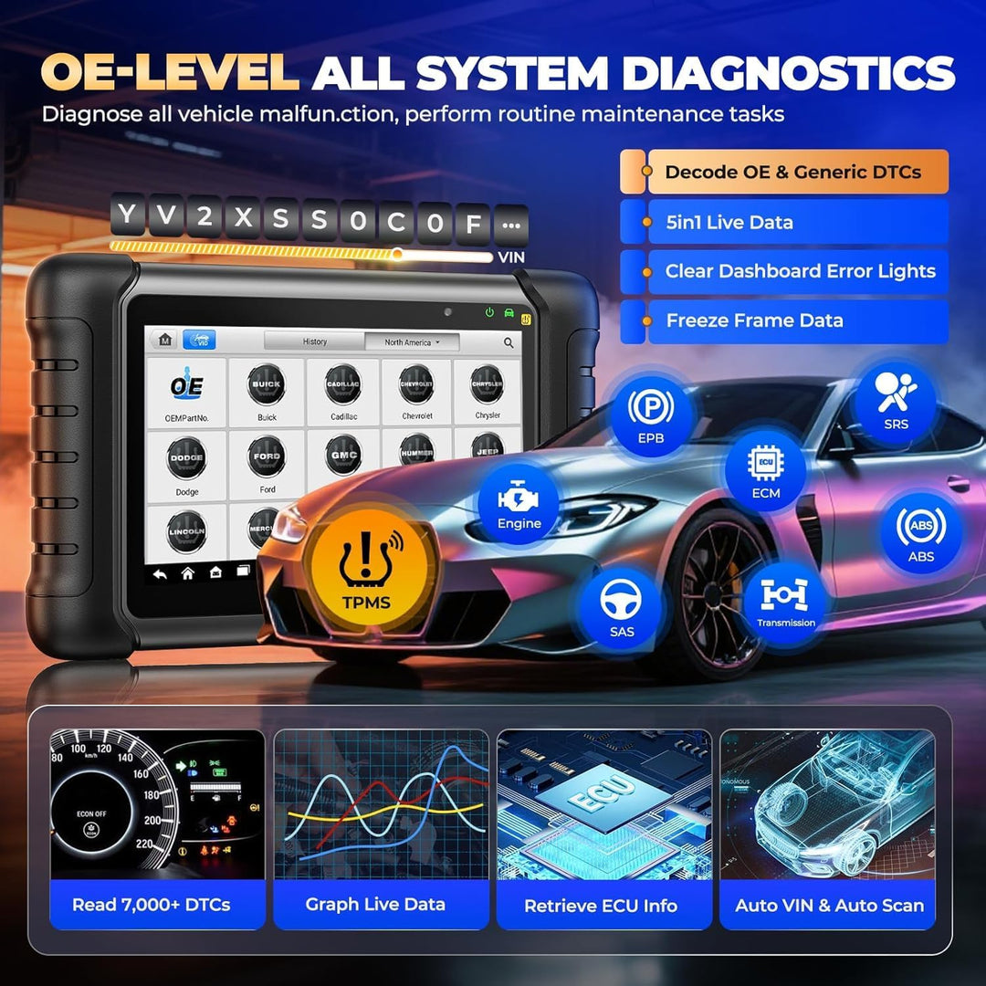 Autel MX808S-TS OBD2 Diagnosegerät: 2026 Neuestes TPMS Programmiergerät, Gleich wie MaxiCOM MK808S-T