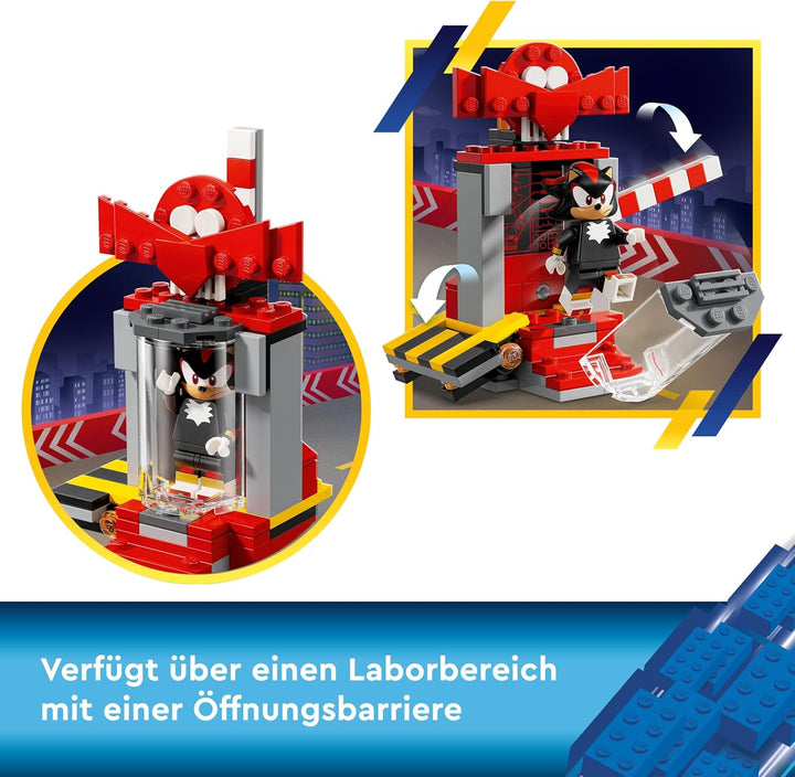 LEGO Sonic The Hedgehog Shadow The Hedgehog Flucht, Set mit Motorrad-Spielzeug und Figuren aus dem V