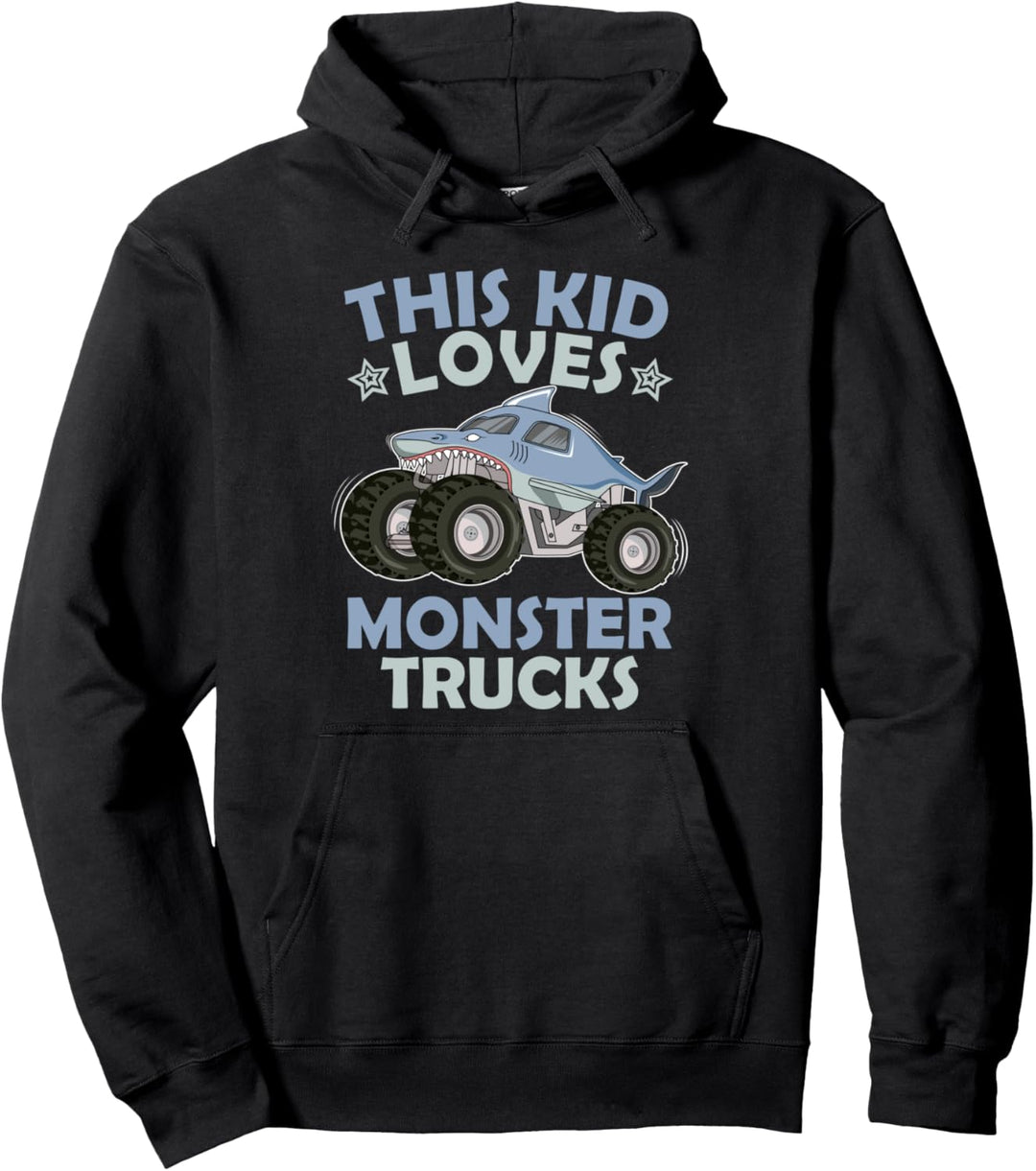 Dieses Kind liebt Monster Trucks Pullover Hoodie