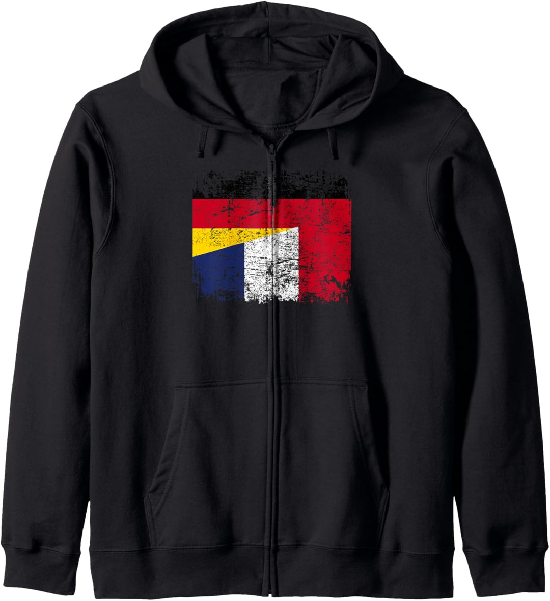 FRANKREICH DEUTSCHLAND Flagge Damen Herren Kinder Frankreich Kapuzenjacke