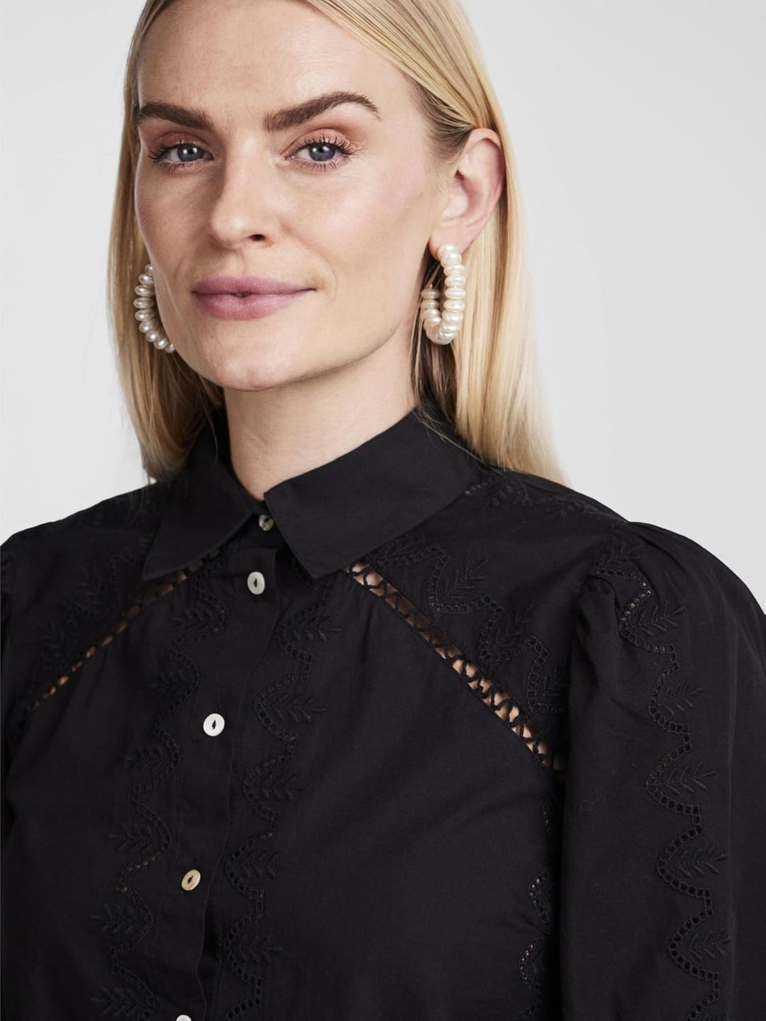 YAS Damen Yaskenora Ls Shirt S. Noos Bluse (1er Pack) L Schwarz, L Schwarz