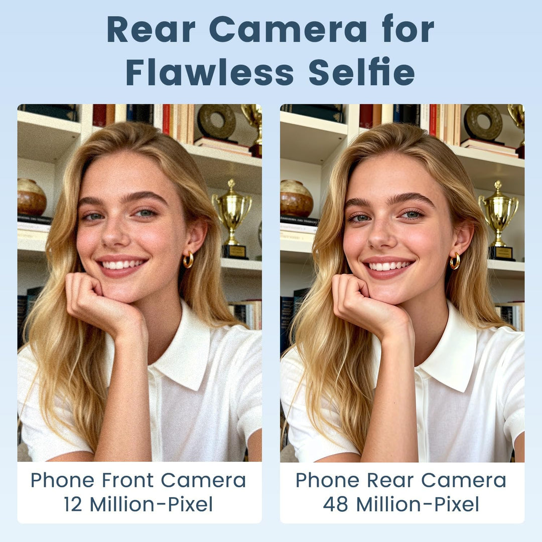 Handy Selfie Monitor für iPhone,Vlog Selfie Monitor Bildschirm,Drahtlose Aufnahme,Bluetooth-Fernbedi