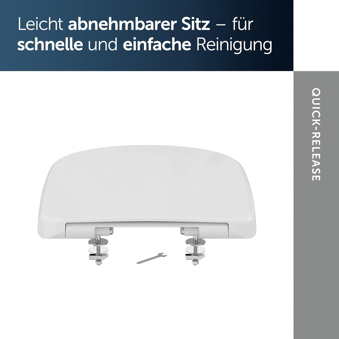 Ideal Standard T679301 Eurovit Plus WC-Sitz, Weiss mit Softclosing