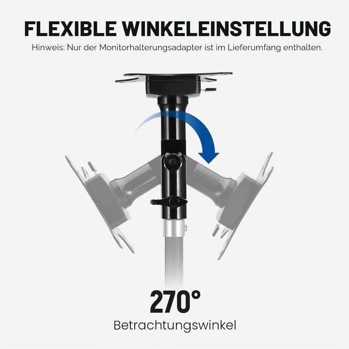 NEEWER Monitor Mount Adapter Halterung mit Schnellverschluss VESA Halterung, 270° verstellbarer Meta