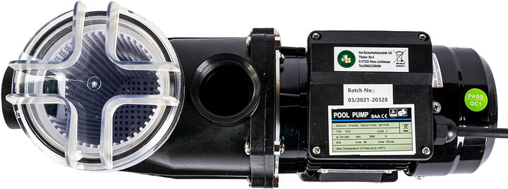 HST Sicherheitstechnik Profi Leis Poolpumpe 8 m3, 7980 Liter/Std, 250 W I Erweiterbare Filterpumpe m