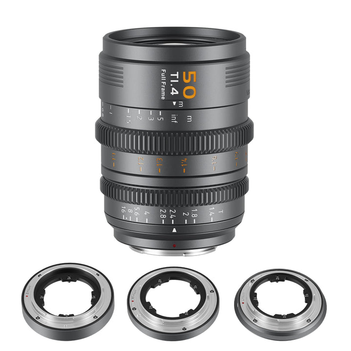 SIRUI VP-1 Vision Prime 1 T1.4 Vollformat-Cine-Objektivset, 50mm Kinoobjektiv mit manuellem Fokus un