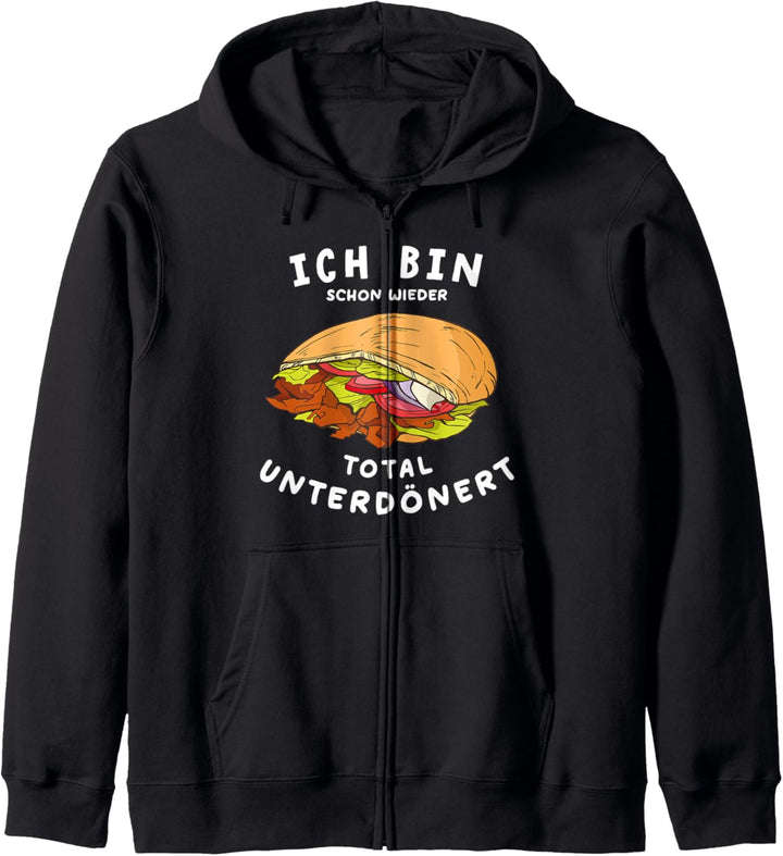 Döner Lamm Türkisch Spezialität Unterdönert Fast Food Junkie Kapuzenjacke