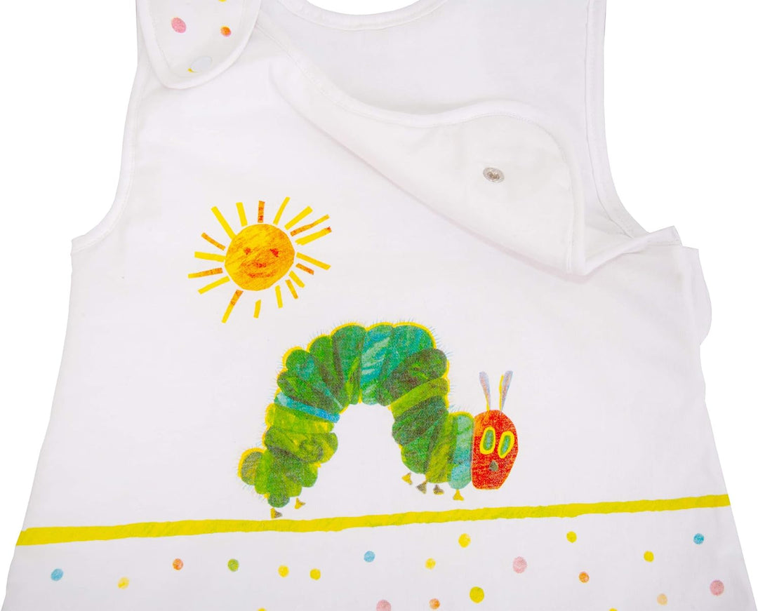Herding RAUPE NIMMERSATT Baby-Schlafsack, 70 cm, Seitlich umlaufender Reissverschluss und Druckknöpf