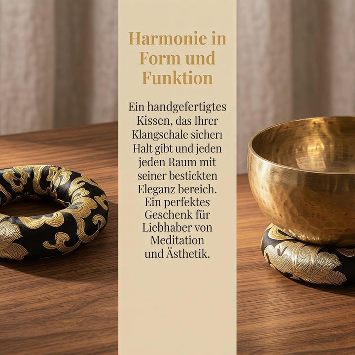 ibasenice 3stücke Klangschalenkissen Aus Hochwertigem Stabilem Material Handgefertigtes Besticktes D