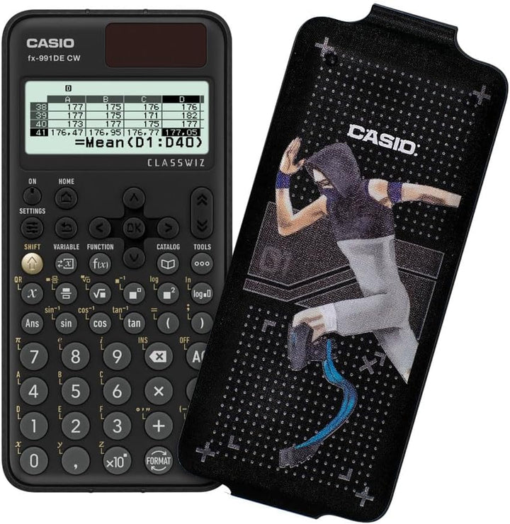 Casio FX-991DE CW ClassWiz technisch wissenschaftlicher Rechner mit Art-case "runner", deutsche Menü