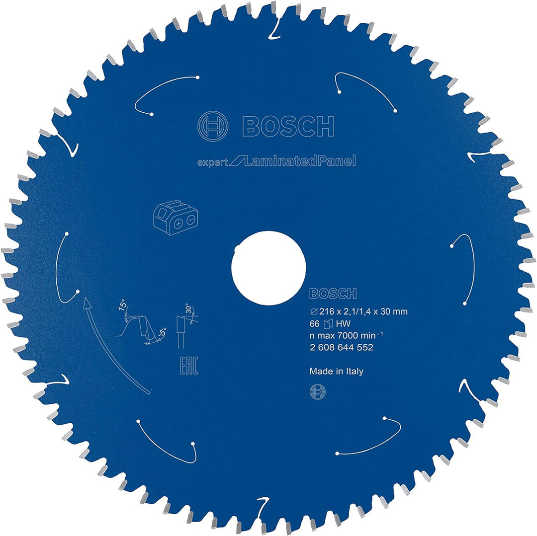 Bosch Accessories 1x Kreissägeblatt Expert for Laminated Panel (Spanplatten, Sägeblatt Ø 216 x 30 x