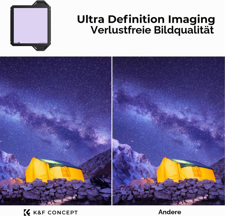 K&amp;F Concept Nano X-PRO Natural Night Filter Astroklar Nachtlicht Light Pollution Filter 100mm Rechte
