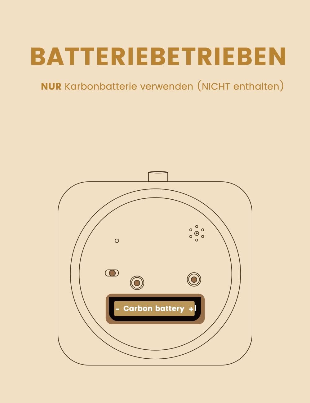 aboveClock Wecker Analog Ohne Ticken, Wecker Holz mit Snooze, Nachttisch Retro Wecker mit Nachtlicht