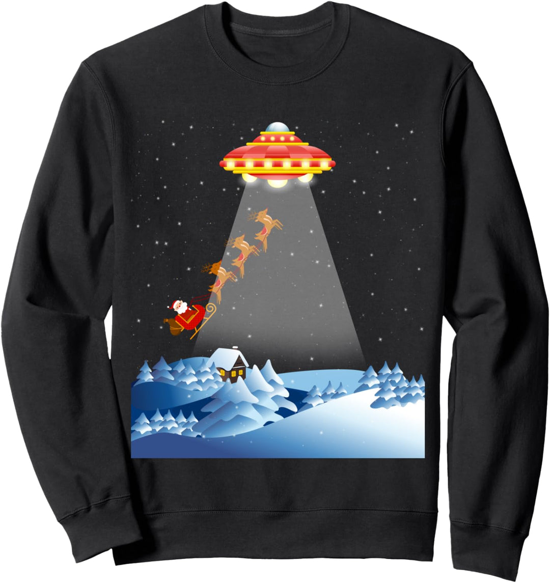 Weihnachtsmann Entführt von Aliens - UFO Weihnachten Sweatshirt
