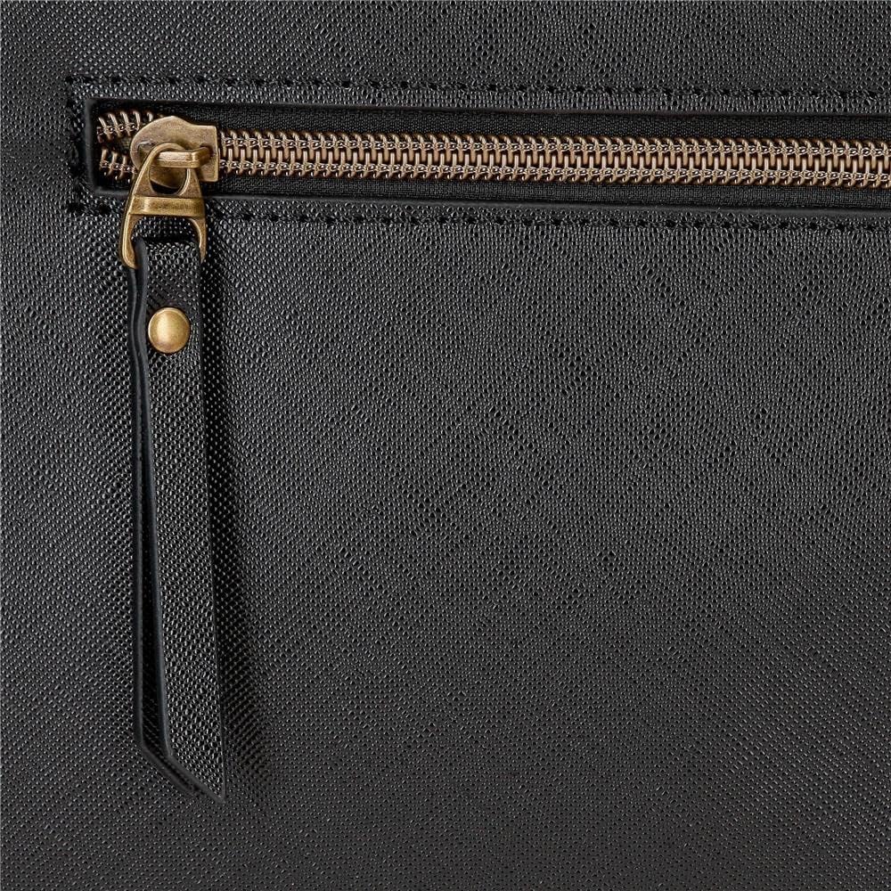 joumma bags,s.l. El Potra Wolle, lässig, schwarz, 22 x 25 x 10 cm, Polyester und PU, Schwarz, Lässig