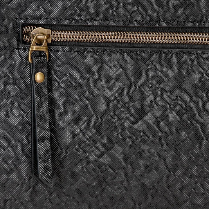 joumma bags,s.l. El Potra Wolle, lässig, schwarz, 22 x 25 x 10 cm, Polyester und PU, Schwarz, Lässig