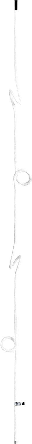 Peppermint Products Loop Rope | Hängende, höhenverstellbare Garderobe aus Seil | Weiss, Weiss