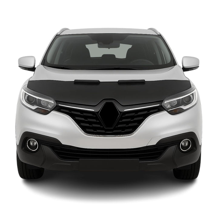 OMAC Haubenbra Steinschlagschutz Bonnet Bra kompatibel mit Renault Kadjar 2015-2022 Schwarz Halb