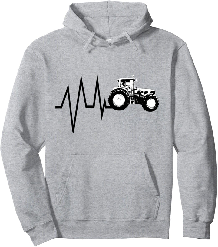 Trecker Landwirt Bauer Lohner Herzschlag Traktor Geschenk Pullover Hoodie