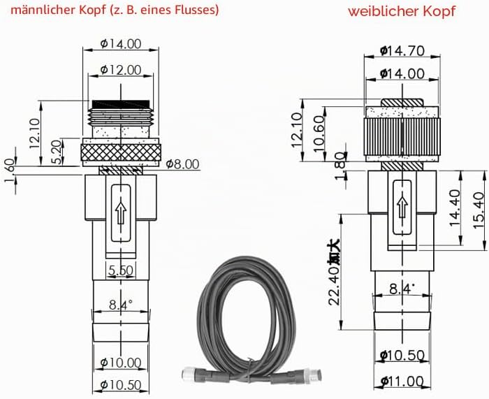 NMEA 2000 Backbone Cable 0.5m to 4m ABS Ersatz Cable Marine Yacht Accessories für Lowrance Simrad B&amp;